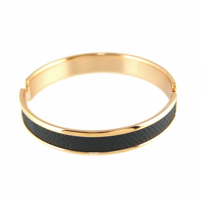 エルメス HERMES オランプ ブレスレット バングル ゴールド ブラック アクセサリー レディース 【中古】