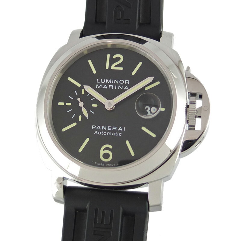 Rakuten - パネライ PANERAI ルミノール マリーナ 44mm PAM00104 自動巻 N番 ブラック文字盤 メンズ 腕時計 【中古】