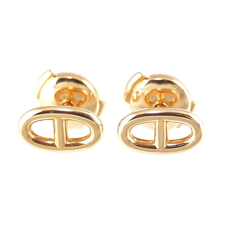 Rakuten - エルメス HERMES シェーヌダンクル ファランドール ピアス 750 K18PG ピンクゴールド アクセサリー レディース 【中古】