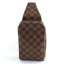 ルイ ヴィトン LOUIS VUITTON ジェロニモス N51994 ボディバッグ ショルダーバッグ ダミエ エベヌ メンズ 【中古】