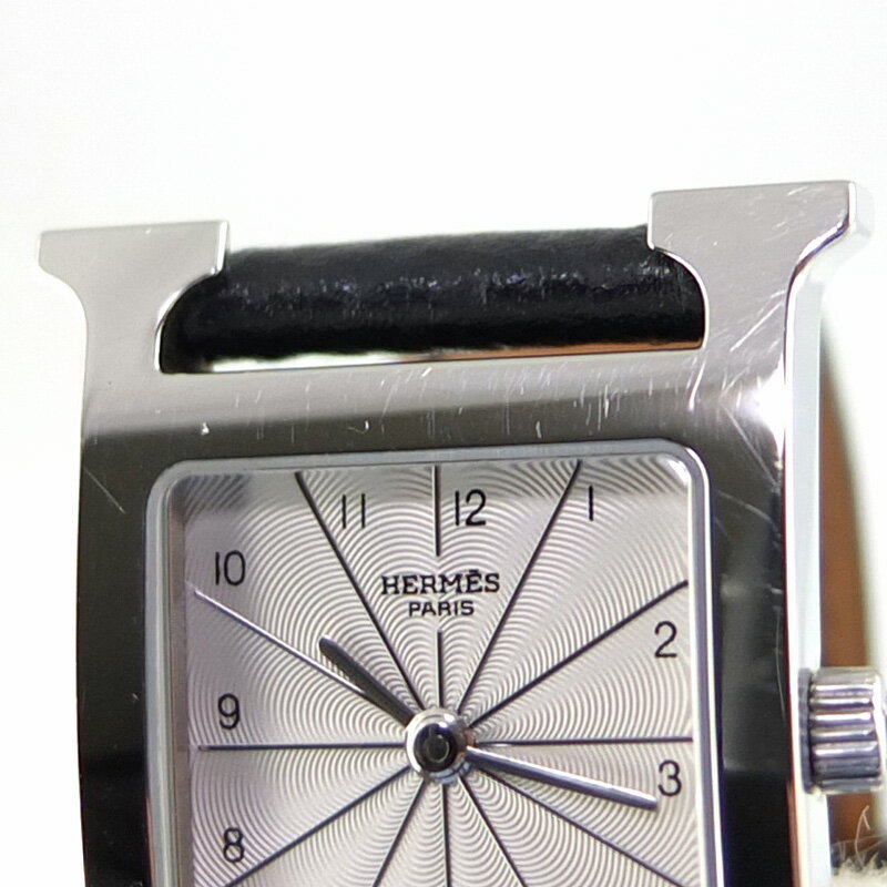 エルメス HERMES Hウォッチ HH1.210 クォーツ シルバー文字盤 レディース 【中古】
