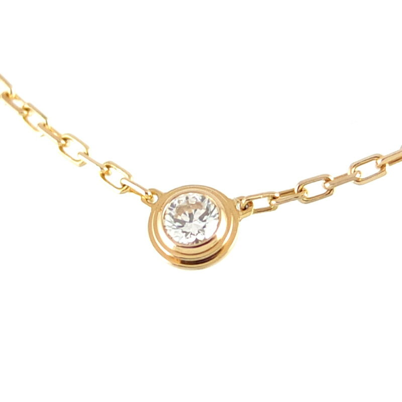樂天商城 - カルティエ Cartier ディアマン レジェ ダムール ネックレス SM スモールモデル B7215700 1Pダイヤ K18PG ピンクゴールド アクセサリー レディース 【中古】