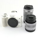 キャノン Canon EOS Kiss M2 ミラーレス一眼カメラ KISSM2WH-WZK ダブルズームキット ホワイト 【中古】(2)