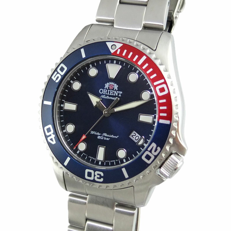 Rakuten - オリエント ORIENT スポーツ ダイバー RA-AC0K03L10B F672-UAK0 自動巻 ブルー文字盤 メンズ SS 【中古】