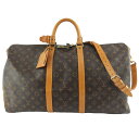 ルイ ヴィトン LOUIS VUITTON キーポル バンドリエール55 M41414 ボストンバッグ 2WAYバッグ モノグラム 【中古】