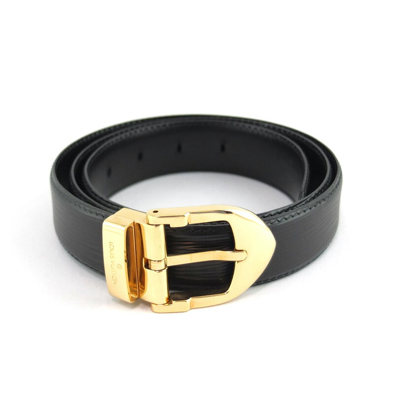Rakuten - ルイ ヴィトン LOUIS VUITTON サンチュール クラシック ベルト M6832 エピ ノワール ブラック ゴールド金具 メンズ 【中古】
