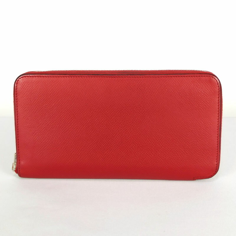 エルメス HERMES アザップロング シルクイン ラウンドファスナー長財布 ヴォーエプソン □P刻印 2012年製造 レディース 【中古】