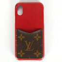 ルイ ヴィトン LOUIS VUITTON IPHONE・バンパー XS M68894 アイフォンケース X/XS モノグラム スカーレット 【中古】