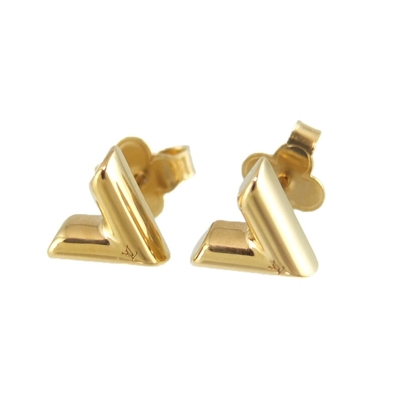 乐天商城 - ルイ ヴィトン LOUIS VUITTON ピアス エセンシャル V M68153 ゴールド アクセサリー 【中古】