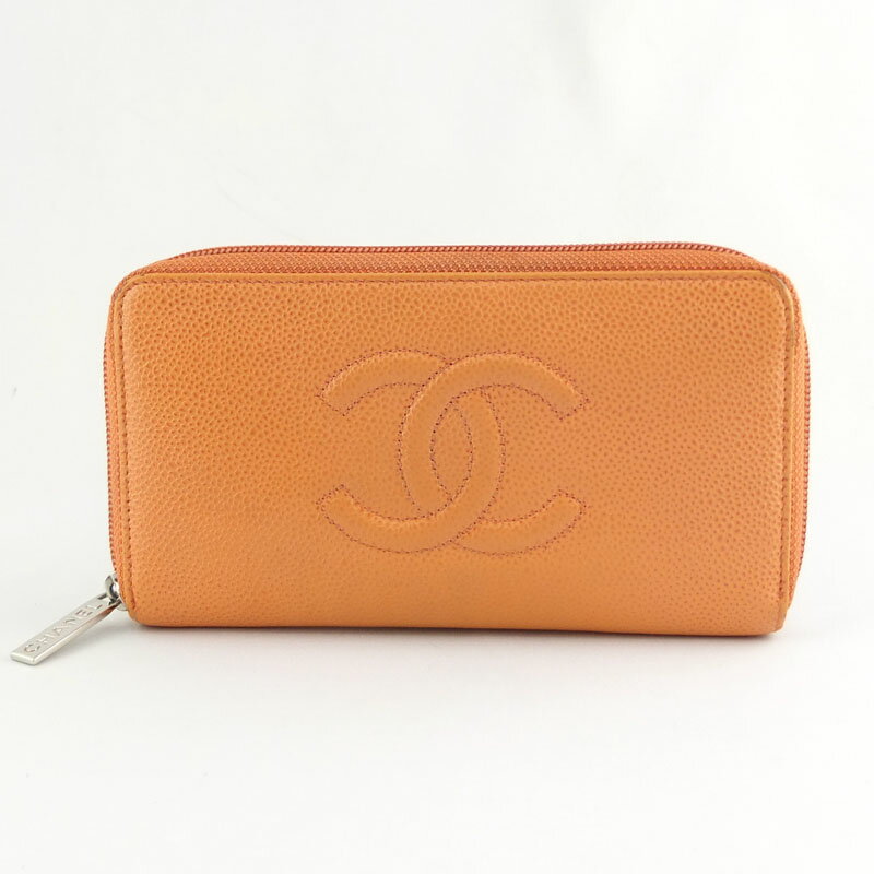 Rakuten - シャネル CHANEL ラウンドファスナー長財布 A50071 キャビアスキン ココマーク レディース 【中古】