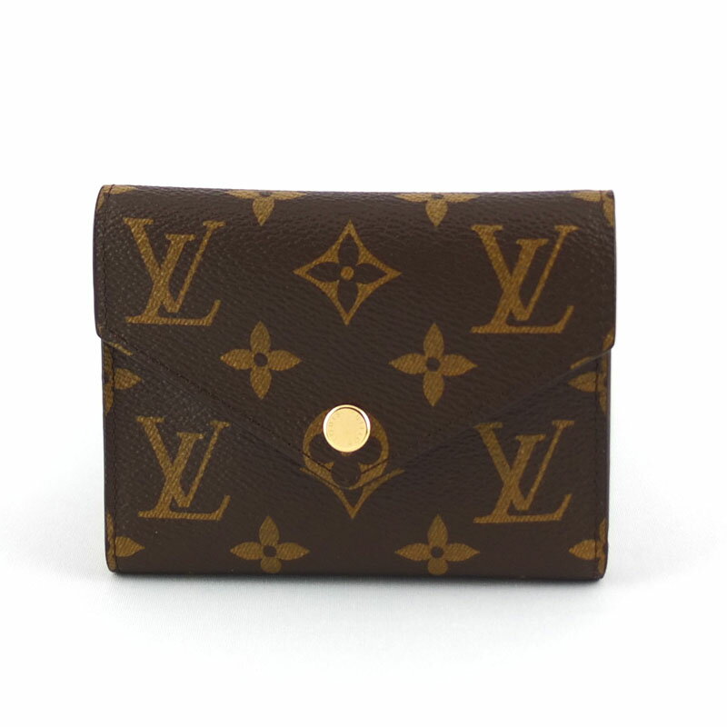 ルイ ヴィトン LOUIS VUITTON ポルトフォイユ ヴィクトリーヌ M41938 三つ折り財布 モノグラム フューシャ レディース 【中古】