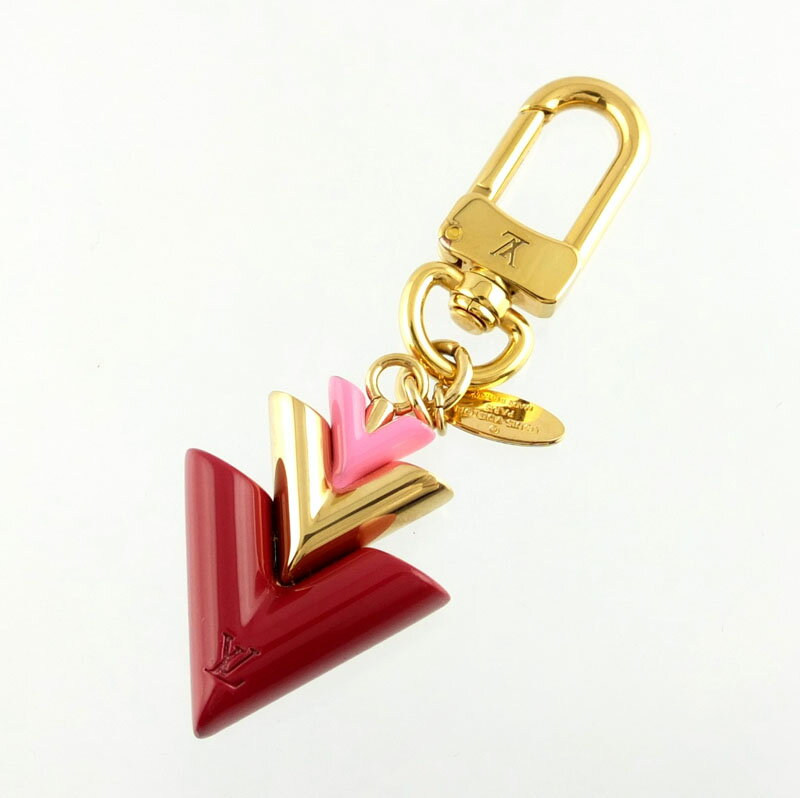 Louis Vuitton Bag Charm Jingle Vm78619 Keychain Gold Red Pink | eBay