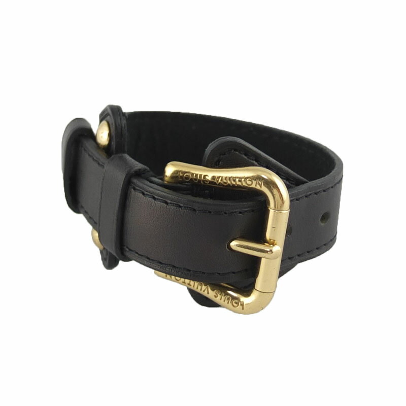 ルイ ヴィトン LOUIS VUITTON ブラスレ テダGM M92480 ブレスレット ノワール ブラック ゴールド金具 アクセサリー 【中古】