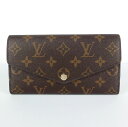 ルイ ヴィトン LOUIS VUITTON ポルトフォイユ・サラ　M60531　モノグラム　ブラウン　二つ折り長財布 【中古】 1