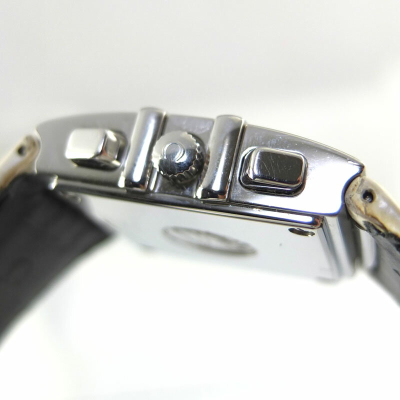 オメガ OMEGA コンステレーション クアドラ 4Pダイヤ クロノグラフ クォーツ ホワイトシェル文字盤 レディース腕時計 【中古】