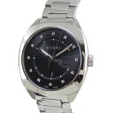 グッチ GUCCI YA142404 クォーツ 12Pダイヤ ブラック文字盤 ボーイズ腕時計 SS 【中古】