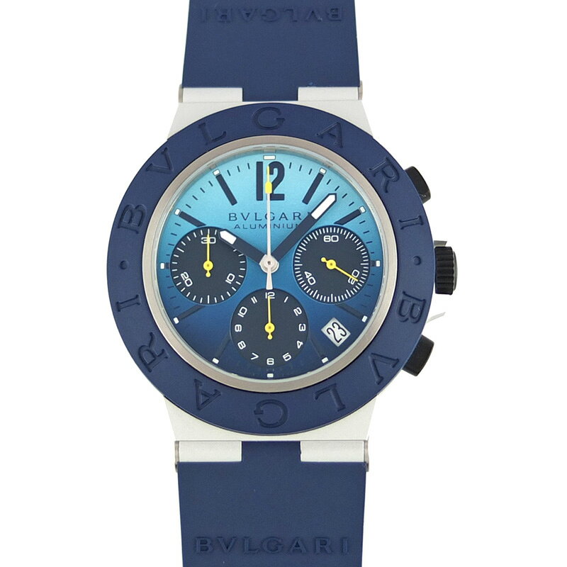 ブルガリ BVLGARI BB40ATCH アルミニウム デイト クロノグラフ 自動