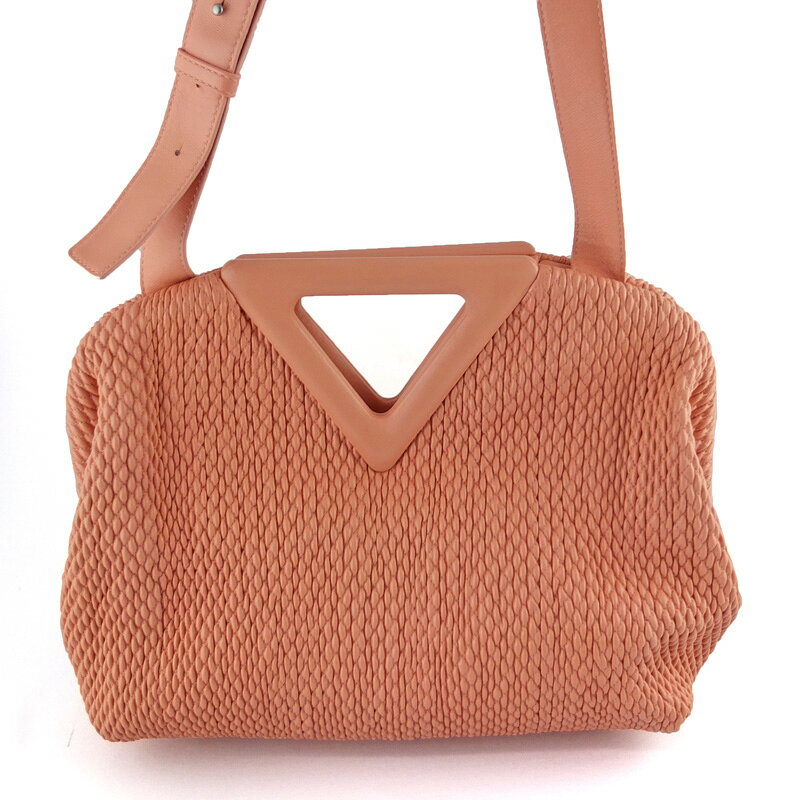 乐天商城 - ボッテガ ヴェネタ BOTTEGA VENETA ポイント ミディアム ショルダーバッグ ピンク レディース 【中古】