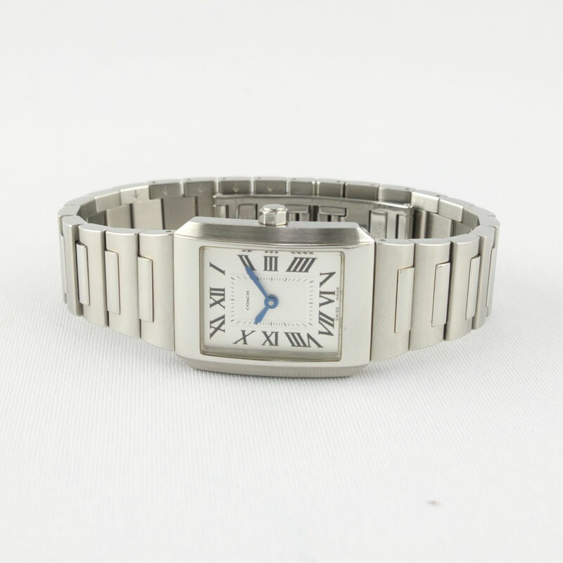 コーチ　COACH　レディース腕時計　0162　クォーツ　シルバー文字盤　SS　【中古】