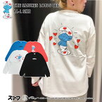 【20%OFF】【SALE】sale セール【SMURFS 09-09】THE SMURFSロンTeeSMURFS ロンt 春 秋 tシャツ 長袖 ロンティー 白 スマーフ グッズ スマーフロンt メンズ レディース ユニセックス プリントt 2715006-103 アメカジ 7bridge セブンブリッジ ギフト 春ロンT