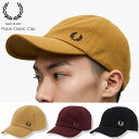 フレッドペリー 帽子 メンズ 【FRED PERRY 01-15】Pique Classic Cap新作 FRED PERRY帽子 CAP メンズ レディース 帽子 ブランド キャップ ユニセックス フレッドペリートCAP フレッドペリー帽子 月桂樹マーク ストリート 正規品 7bridge 320901514061 320901514064 320901514065