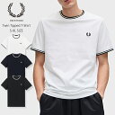 【FRED PERRY 02-22】Twin Tipped T-Shirt春夏新作 FRED PERRYTシャツ tシャツ 半袖 メンズ レディース トップス ...