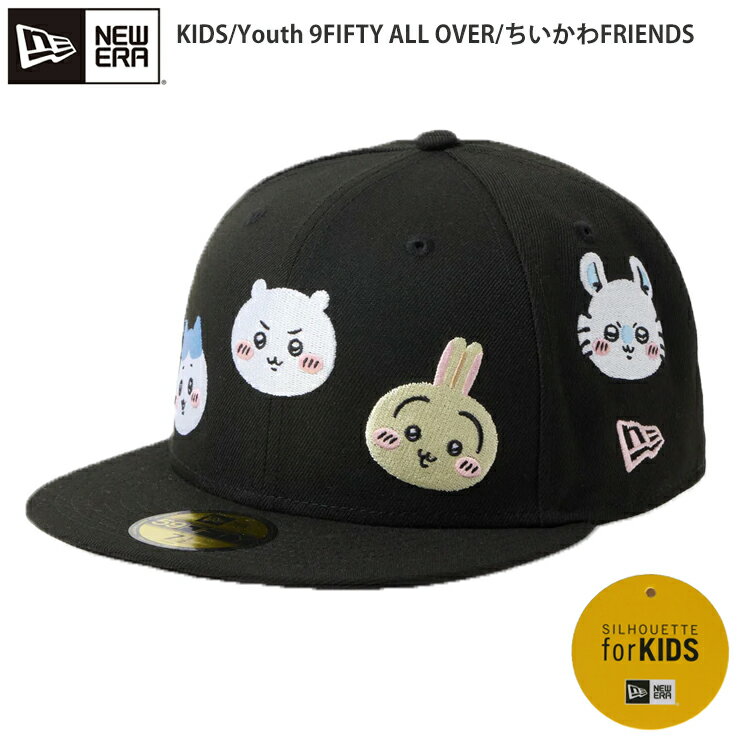【NEWERA×ちいかわ 03-05】 KIDS Youth 9FIFTY ALL OVER /ちいかわFRIENDSニューエラ キャップ キッズキャップ キャ...