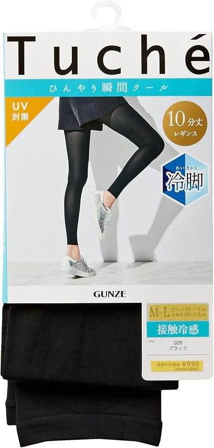 GUNZE(グンゼ) TUCHE(トゥシェ) 接触冷感10分丈レギンス 