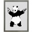 ڤڡ Banksy/Х󥯥 Panda with Gunsѥ    ѥͥ ɳݤ 奢 ե졼 륢 ƥꥢ W305mmH380mmD32mmPѡ