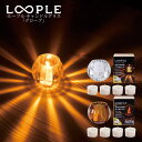 LOOPLE ループル キャンドルグラス グローブ+キャンドル4個セットガラス製のキャンドルホルダー あかりを灯すと丸い球体から伸びやかで美しい放射状の光が放たれ炎のゆらめきに合わせて光の筋も左右になびくおしゃれなキャンドルホルダー ガラスキャンドル【P変】