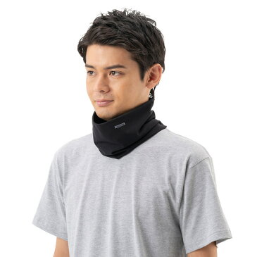 【クリックポスト発送】ロゴス/LOGOS COOLSKIN UVネックカバー(ブラック)接触冷感でクールダウン。ナイロン素材使用でひんやりカバー