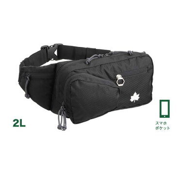 ロゴス/LOGOS サーマウントヒップ MBP(ブラック)スマホポケット付き 斜め掛けもOKで小物の持ち運びにも便利な容量2Lのワンショルダーバッグ ウエストポーチ ヒップバッグ