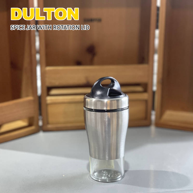 【あす楽】 DULTON/ダルトン スパイスジャーウィズローテーションリッド 調味料入れ 塩コショウ入れ 調味料保存容器 大中小3ホールで量を調整可能 Spice Jar With Rotation Lid K915-1287