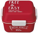 NATIVE HEART スクエアMCランチ FREE&EASY レッド お弁当箱 大人 女子 男子 ランチボックス Lunch Box おしゃれ【同梱B】