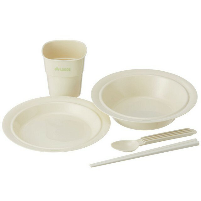 ロゴス/LOGOS 箸付き食器セットBOX(8人用) お箸がついた8人用食器セット 専用BOXケースにスマート収納 使用後に洗い場への移動もBOXに入れて楽ちん通販格安セール情報 楽天 通販
