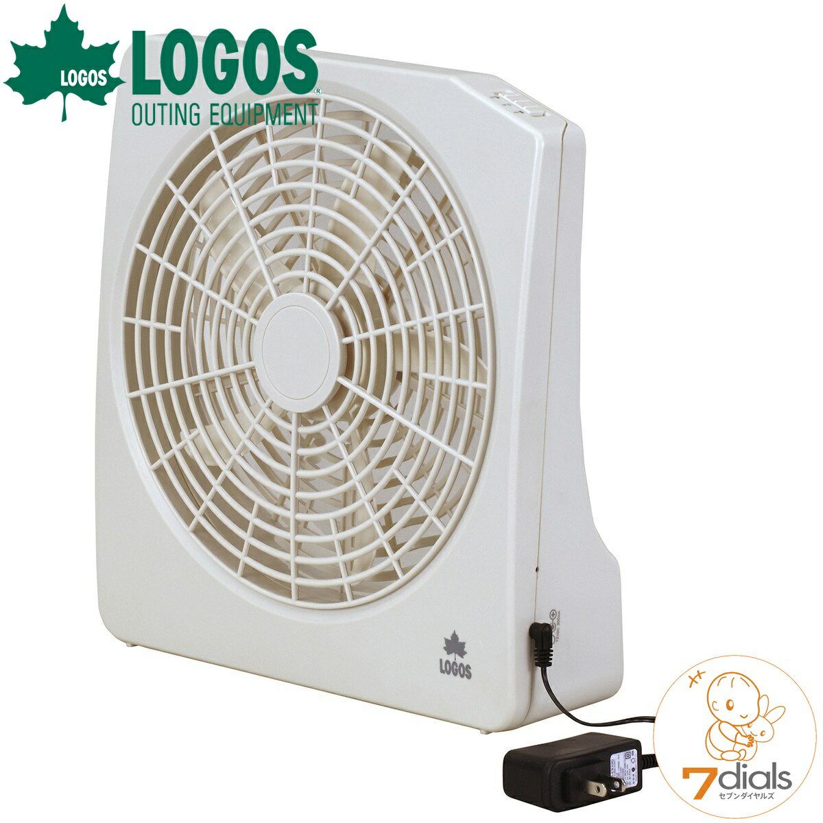 【10%OFFキャンペーン】【あす楽】LOGOS/ロゴス 2電源・どこでも扇風機(AC・電池)AC電源、乾電池で使用可能な2段階風量のコンパクト扇風機 アウトドアで使える扇風機【送料無料】