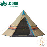 LOGOS/ロゴス LOGOS ナバホティピー400 ティピーテントTepee 400 形と柄がおしゃれで目立つテント キャンプにフェスに人気アイテム