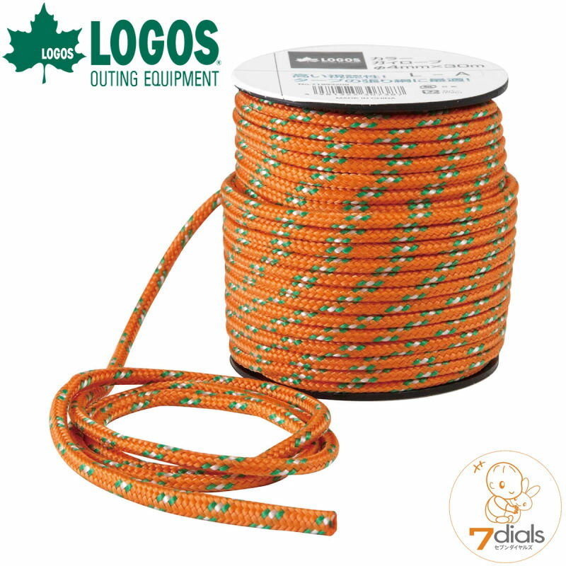 【あす楽】 LOGOS/ロゴス 30m・ガイロープ(φ4mm×30m) テントやタープの追加ポール時のロープに 30メートルで長さ自由に切り取り使える キャンプ 紐 ガイロープ