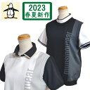 【2023春夏】マンシングウェア レディース ニット ベスト 丸首 日本製 3Lサイズ有 MEWVJL80 黒 白 ゴルフウェア 送料無料 Munsingwear その1