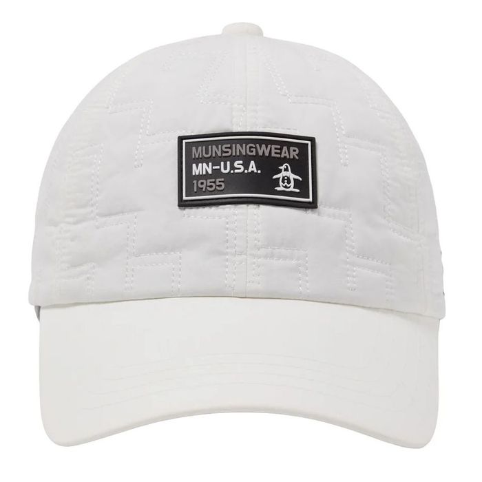 【2025-26秋冬】 マンシングウェア メンズ 帽子 キャップ 中わた 保温 キルト 耳当て付き ゴルフウェア MG5FCP06M ブランド