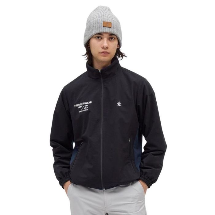 【2025-26秋冬】マンシングウェア メンズ アウター 前開き 保温 防風 はっ水 3Lサイズ有 MG5FJK80M 黒 ブランド 送料無料 Munsingwear