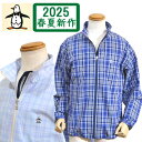 【2025春夏】マンシングウェア メンズ 前開き ブルゾン アウター チェック 薄手 通気 はっ水 ストレッチ MG5SJK22M ブランド 送料無料 Muns...