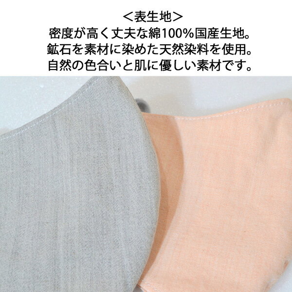 マスク 子供用 洗える 日本製 園児 在庫あり 個包装 綿 綿100 洗濯可 コットン ダブルガーゼ グレー オレンジ 無地