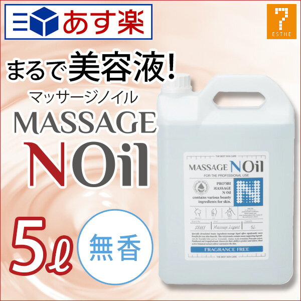 ＜ プロズビ ＞ マッサージノイル 無香料 5L [ マッサージオイル 業務用 水溶性 ボディマッサージオイル アロママッサージオイル マッサージジェル マッサージリキッド オイルフリー エステ サロン オイル エステ用品 ][ E-1-1-6 ][ 7エステ ]