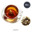 ハーブティー ティーバッグ ハーブ & 紅茶 ジンジャー 2g×10包 カフェイン 女性ホルモン ギフト 種類 人気 効果 カップ 味 温活