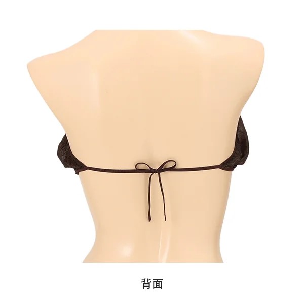 ペーパーブラ ひも留め フリーサイズ 50枚入 ペーパーブラジャー 紙ブラ 使い捨てブラジャー 使い捨てブラ 使い捨て ディスポ ブラジャー ブラ 下着 旅行 携帯 入院 介護 エステ用品 防災 (c003-8-set) 7esthe-pro-10000469 ララマル楽天市場店 サンプル画像2