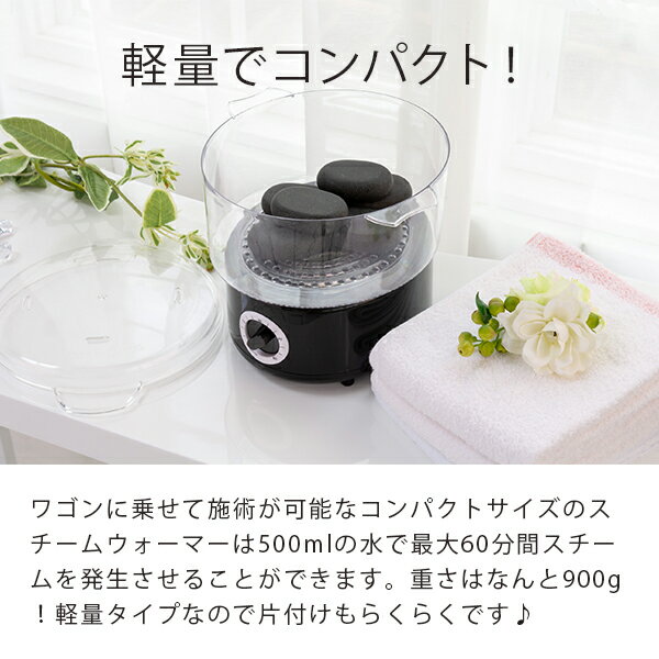楽天市場 あす楽 スチームウォーマー 蒸し器 S タオルウォーマー 蒸しタオル おしぼり ホットストーン ハーブボール ウォーマー スチーム スチーマー 小型 業務用 E 2 6 1 セブンエステ楽天市場店