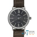 【115706】IWC インターナショナルウォッチカンパニー IW458104 ポートフィノ・ミッドサイズ グレーダイヤル SS/レザー(クロコ) 自動巻き ギ...