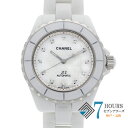 【116910】CHANEL シャネル H2512 J12 銀座ブティック5周年 ホワイトシェルダイヤル CE 自動巻き 保証書 純正ボックス 腕時計 時計 WATCH メンズ 男性 男 紳士【中古】