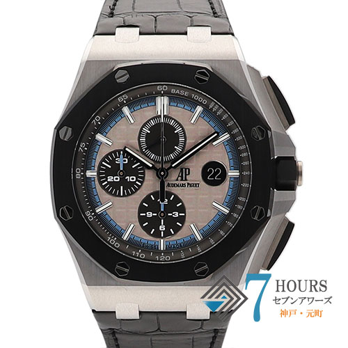 AUDEMARS PIGUET オーデマ・ピゲ 26417CN.OO.A002CR.01 ロイヤルオークオフショア クロノ 日本ブティック限定50本 グレーダイヤル WG/CE/レザー 自動巻き ギャランティーカード 純正ボックス 腕時計 時計 WATCH メンズ 男性 男 紳士